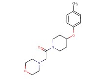 4-{2-[4-(4-methylphenoxy)-1-piperidinyl]-2-oxoethyl}morpholine