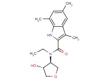 N-ethyl-N-[(3S*,4R*)-4-hydroxytetrahydro-3-furanyl]-3,5,7-trimethyl-1H-indole-2-carboxamide