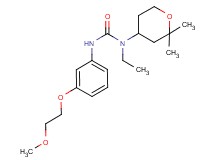 N-(2,2-dimethyltetrahydro-2H-pyran-4-yl)-N-ethyl-N'-[3-(2-methoxyethoxy)phenyl]urea