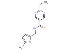 2-ethyl-N-[(5-methyl-2-furyl)methyl]-5-pyrimidinecarboxamide