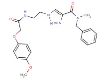 N-benzyl-1-(2-{[(4-methoxyphenoxy)acetyl]amino}ethyl)-N-methyl-1H-1,2,3-triazole-4-carboxamide