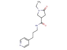 1-ethyl-5-oxo-N-[3-(4-pyridinyl)propyl]-3-pyrrolidinecarboxamide