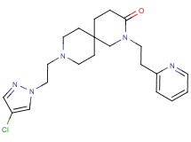 9-[2-(4-chloro-1H-pyrazol-1-yl)ethyl]-2-(2-pyridin-2-ylethyl)-2,9-diazaspiro[5.5]undecan-3-one
