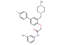 2-({4'-fluoro-3-[(4-methyl-1-piperazinyl)methyl]-4-biphenylyl}oxy)-N-(3-methylphenyl)acetamide