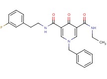 1-benzyl-N-ethyl-N'-[2-(3-fluorophenyl)ethyl]-4-oxo-1,4-dihydro-3,5-pyridinedicarboxamide