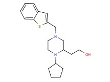 2-[4-(1-benzothien-2-ylmethyl)-1-cyclopentyl-2-piperazinyl]ethanol