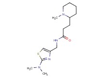 N-{[2-(dimethylamino)-1,3-thiazol-4-yl]methyl}-3-(1-methyl-2-piperidinyl)propanamide