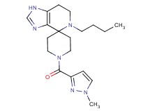 5-butyl-1'-[(1-methyl-1H-pyrazol-3-yl)carbonyl]-1,5,6,7-tetrahydrospiro[imidazo[4,5-c]pyridine-4,4'-piperidine]