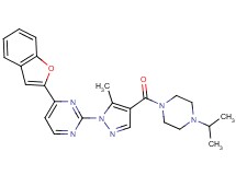 4-(1-benzofuran-2-yl)-2-{4-[(4-isopropyl-1-piperazinyl)carbonyl]-5-methyl-1H-pyrazol-1-yl}pyrimidine