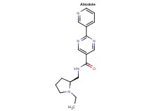 N-{[(2S)-1-ethylpyrrolidin-2-yl]methyl}-2-pyridin-3-ylpyrimidine-5-carboxamide