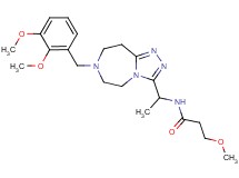 N-{1-[7-(2,3-dimethoxybenzyl)-6,7,8,9-tetrahydro-5H-[1,2,4]triazolo[4,3-d][1,4]diazepin-3-yl]ethyl}-3-methoxypropanamide