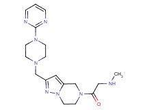 N-methyl-2-oxo-2-[2-{[4-(2-pyrimidinyl)-1-piperazinyl]methyl}-6,7-dihydropyrazolo[1,5-a]pyrazin-5(4H)-yl]ethanamine