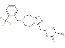 2-methyl-N-(2-{7-[2-(trifluoromethyl)benzyl]-6,7,8,9-tetrahydro-5H-[1,2,4]triazolo[4,3-d][1,4]diazepin-3-yl}ethyl)propanamide
