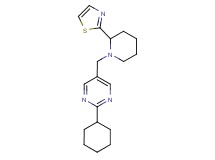 2-cyclohexyl-5-{[2-(1,3-thiazol-2-yl)piperidin-1-yl]methyl}pyrimidine