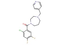 1-(2-chloro-4,5-difluorobenzoyl)-4-(4-pyridinylmethyl)-1,4-diazepane