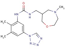 N-[2,3-dimethyl-5-(1H-tetrazol-1-yl)phenyl]-N'-[(4-methyl-1,4-oxazepan-6-yl)methyl]urea