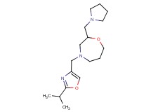 4-[(2-isopropyl-1,3-oxazol-4-yl)methyl]-2-(pyrrolidin-1-ylmethyl)-1,4-oxazepane