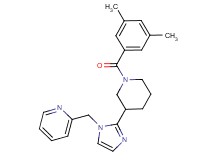2-({2-[1-(3,5-dimethylbenzoyl)-3-piperidinyl]-1H-imidazol-1-yl}methyl)pyridine
