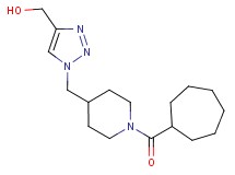(1-{[1-(cycloheptylcarbonyl)piperidin-4-yl]methyl}-1H-1,2,3-triazol-4-yl)methanol