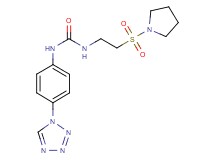 N-[2-(pyrrolidin-1-ylsulfonyl)ethyl]-N'-[4-(1H-tetrazol-1-yl)phenyl]urea