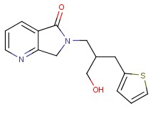 6-[3-hydroxy-2-(2-thienylmethyl)propyl]-6,7-dihydro-5H-pyrrolo[3,4-b]pyridin-5-one