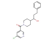 1-{1-[(5-chloro-3-pyridinyl)carbonyl]-4-piperidinyl}-3-phenyl-1-propanol