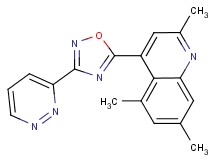2,5,7-trimethyl-4-[3-(3-pyridazinyl)-1,2,4-oxadiazol-5-yl]quinoline