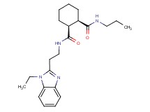 (1S*,2R*)-N-[2-(1-ethyl-1H-benzimidazol-2-yl)ethyl]-N'-propylcyclohexane-1,2-dicarboxamide