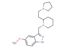 5-methoxy-3-({2-[2-(1-pyrrolidinyl)ethyl]-1-piperidinyl}methyl)-1H-indazole
