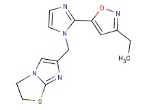 6-{[2-(3-ethylisoxazol-5-yl)-1H-imidazol-1-yl]methyl}-2,3-dihydroimidazo[2,1-b][1,3]thiazole
