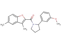 1-[(3,5-dimethyl-1-benzofuran-2-yl)carbonyl]-2-(3-methoxyphenyl)pyrrolidine