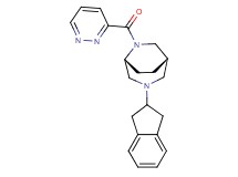 (1S*,5R*)-3-(2,3-dihydro-1H-inden-2-yl)-6-(3-pyridazinylcarbonyl)-3,6-diazabicyclo[3.2.2]nonane