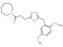1-{3-[5-(2,5-dimethoxybenzyl)-1,3,4-oxadiazol-2-yl]propanoyl}azepane