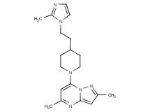 2,5-dimethyl-7-{4-[2-(2-methyl-1H-imidazol-1-yl)ethyl]piperidin-1-yl}pyrazolo[1,5-a]pyrimidine