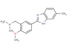 1-[2-methoxy-5-(6-methyl-1H-benzimidazol-2-yl)phenyl]-N,N-dimethylmethanamine