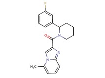 2-{[2-(3-fluorophenyl)-1-piperidinyl]carbonyl}-5-methylimidazo[1,2-a]pyridine