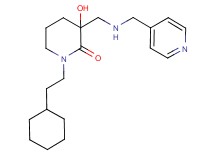 1-(2-cyclohexylethyl)-3-hydroxy-3-{[(pyridin-4-ylmethyl)amino]methyl}piperidin-2-one