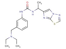 N-{3-[(diethylamino)methyl]phenyl}-N'-(1-imidazo[2,1-b][1,3,4]thiadiazol-6-ylethyl)urea
