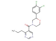 2-(3,4-dichlorophenyl)-4-[(4-propylpyrimidin-5-yl)carbonyl]morpholine