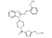 1-{1-[5-(methoxymethyl)-2-furoyl]-4-piperidinyl}-2-[2-(2-methoxyphenyl)ethyl]-1H-benzimidazole