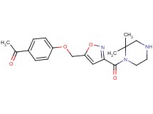 1-[4-({3-[(2,2-dimethyl-1-piperazinyl)carbonyl]-5-isoxazolyl}methoxy)phenyl]ethanone hydrochloride
