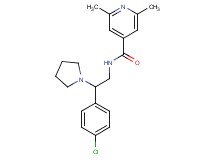 N-[2-(4-chlorophenyl)-2-pyrrolidin-1-ylethyl]-2,6-dimethylisonicotinamide