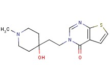 3-[2-(4-hydroxy-1-methylpiperidin-4-yl)ethyl]thieno[2,3-d]pyrimidin-4(3H)-one