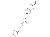 N-[3-(2-oxo-2-{[3-(1H-tetrazol-5-yl)propyl]amino}ethoxy)phenyl]propanamide