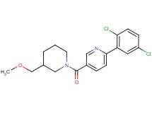 2-(2,5-dichlorophenyl)-5-{[3-(methoxymethyl)piperidin-1-yl]carbonyl}pyridine
