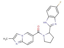 5-fluoro-2-{1-[(2-methylimidazo[1,2-a]pyridin-6-yl)carbonyl]pyrrolidin-2-yl}-1H-benzimidazole