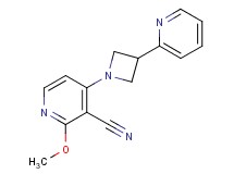 2-methoxy-4-[3-(2-pyridinyl)-1-azetidinyl]nicotinonitrile