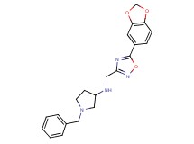 N-{[5-(1,3-benzodioxol-5-yl)-1,2,4-oxadiazol-3-yl]methyl}-1-benzylpyrrolidin-3-amine