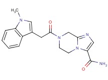 7-[(1-methyl-1H-indol-3-yl)acetyl]-5,6,7,8-tetrahydroimidazo[1,2-a]pyrazine-3-carboxamide