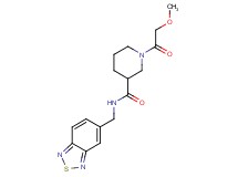 N-(2,1,3-benzothiadiazol-5-ylmethyl)-1-(methoxyacetyl)-3-piperidinecarboxamide